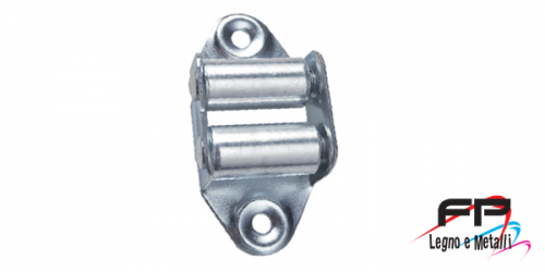 Guidacinghia verticale con 2 rullini nichelati